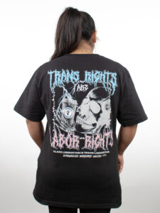 Trans Rights Metal Tee - Back